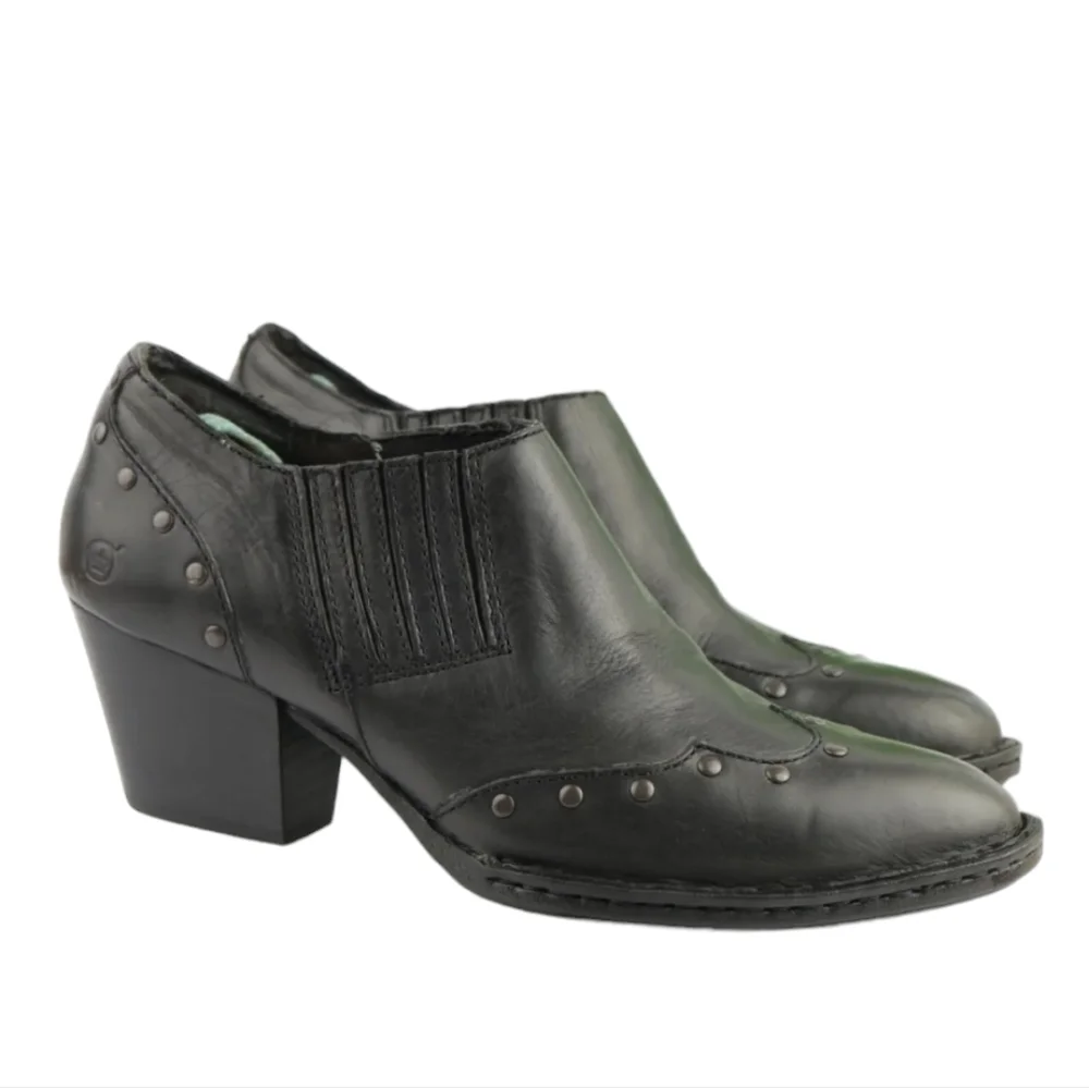 Born Women Tour Ankle Leather Moto boho Wester  Boots shoes sz 7.5